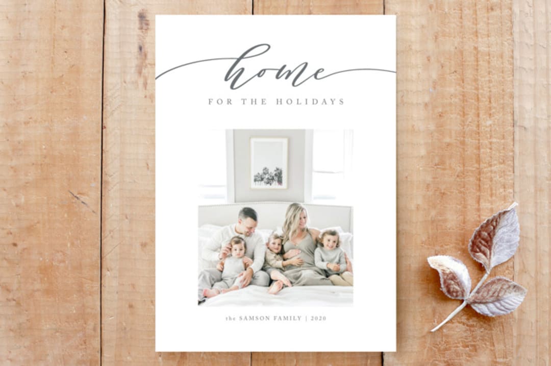 "Our Cozy Home" - Stationery in Tinsel by Carolyn Kach - Front