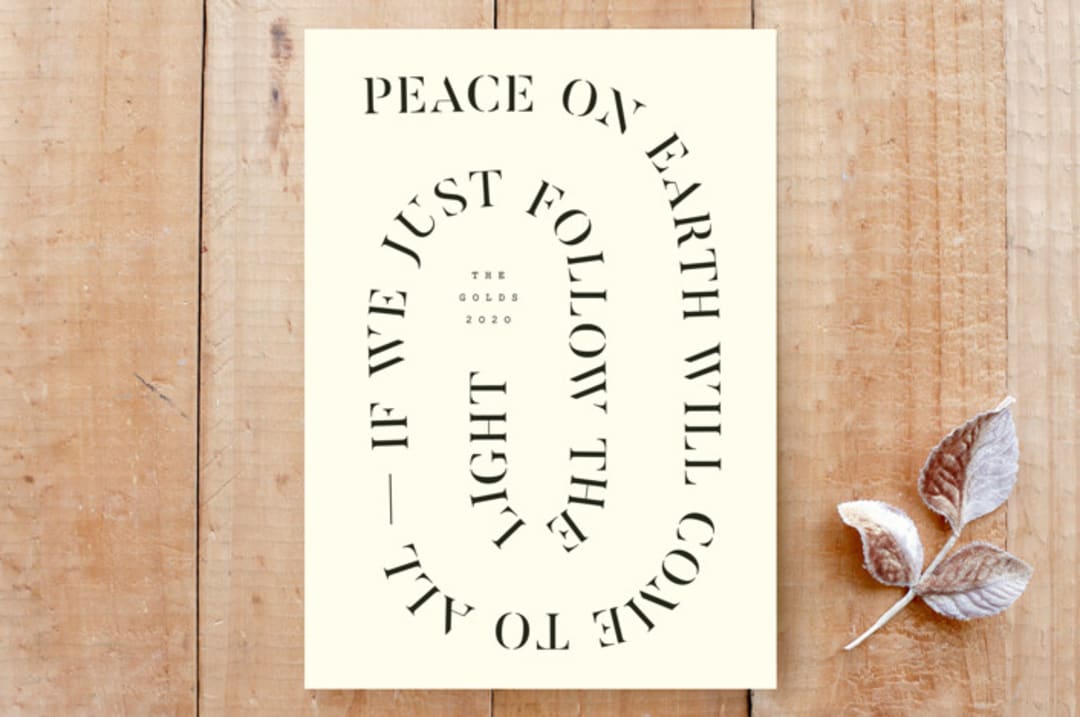 "Peace Offering" - Stationery in Ink by Yours Madly - Front