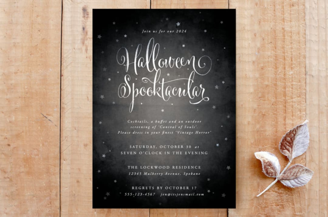 Vintage Halloween Spooktacular Party Invitation