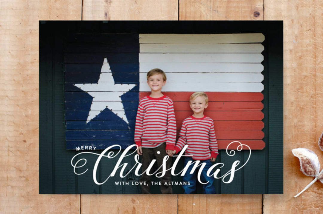 "Blessd Christmas" - Stationery in Snow by Ellis - Front
