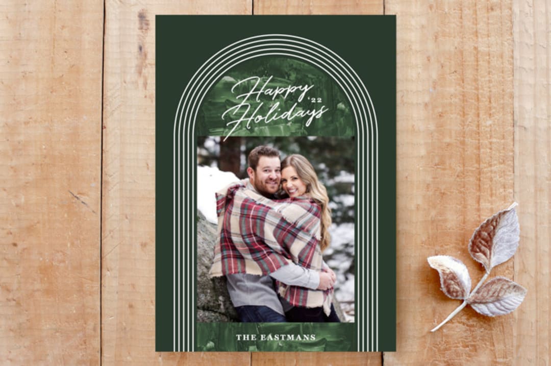 Painted Arch Holiday Photo Card