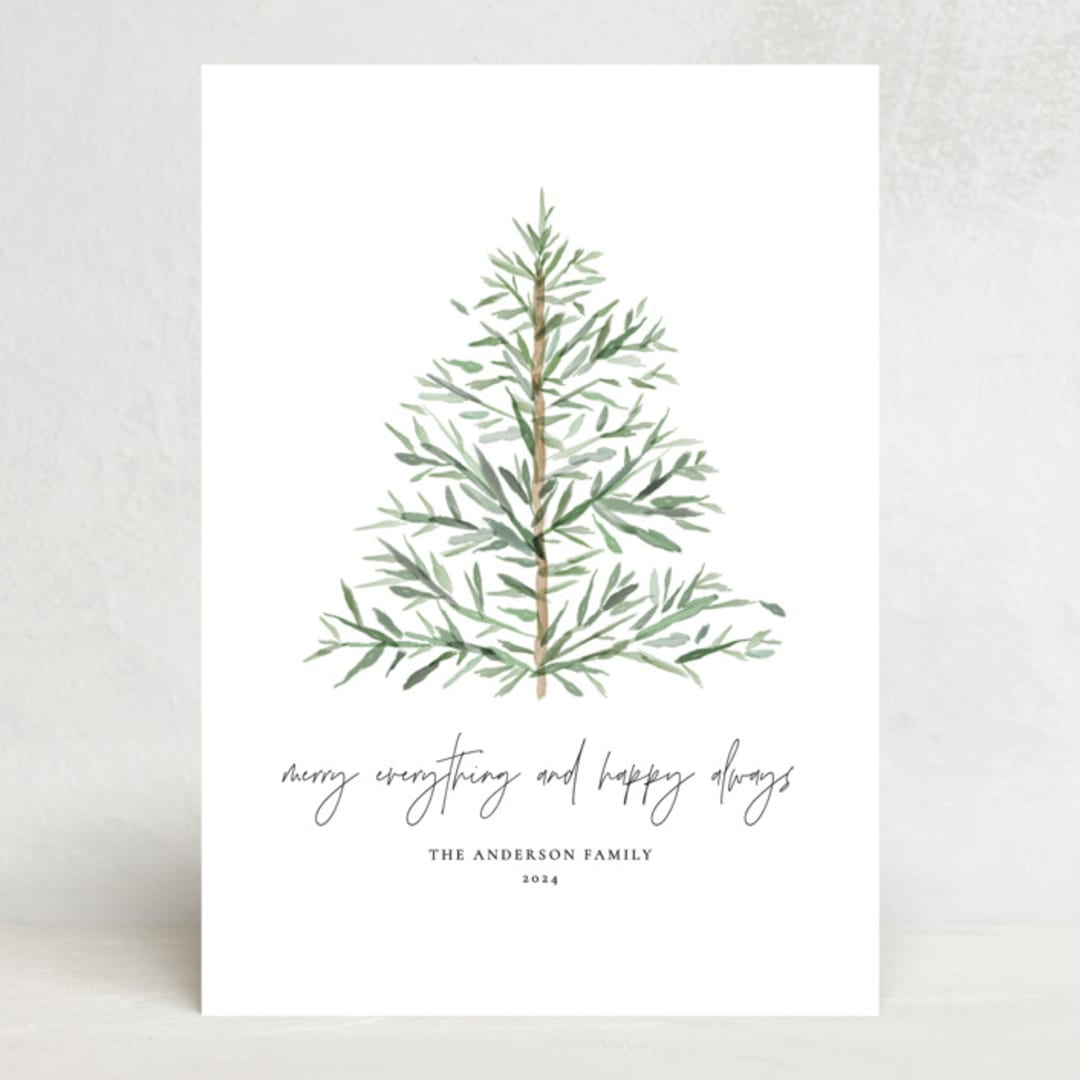 "Happy Always" - Stationery in Winter by Anne Ciotola - Front