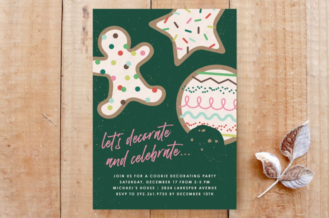 Decorate + Celebrate Cookie Decorating Party Invitation