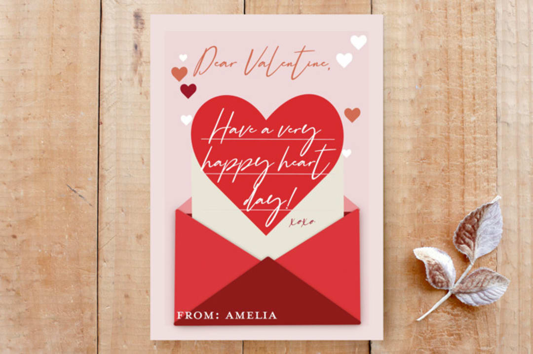 "Write From The Heart" - Stationery in Strawberry by Zhay Smith - Front