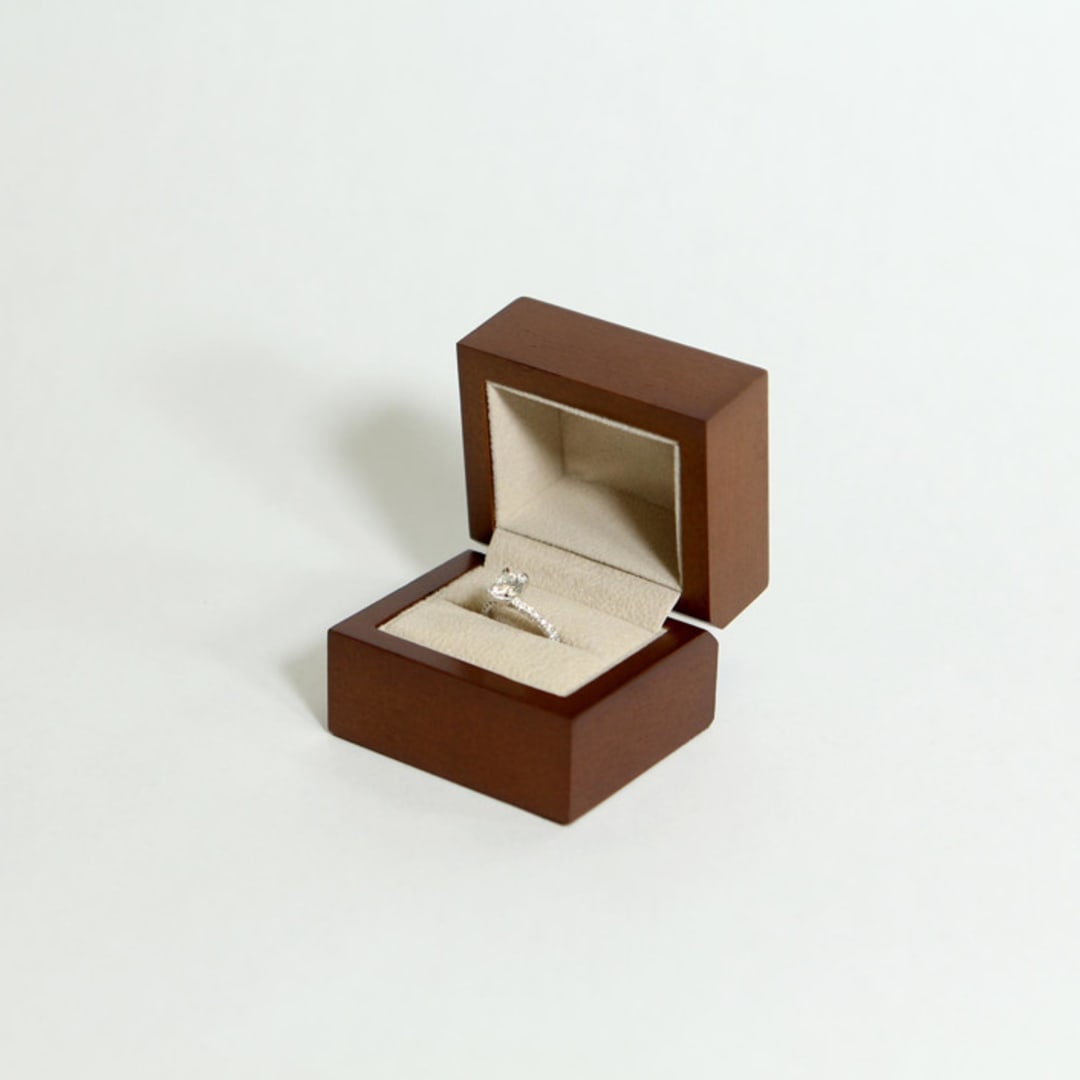 "Wood Ring Box" - Ring Boxes in brown by Soulmatebox