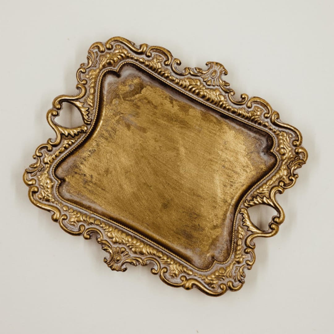 "Vintage Style Jewelry Tray" - Ring Boxes in gold by Jordan Perry