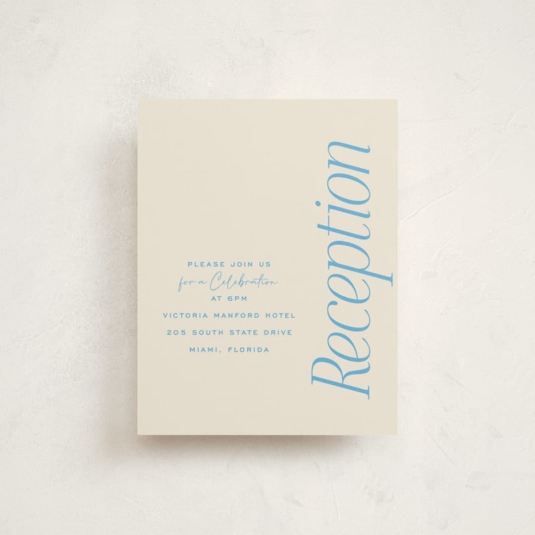 "Solo" - Mitzvah Reception Cards in Star by Pati Cascino - Front