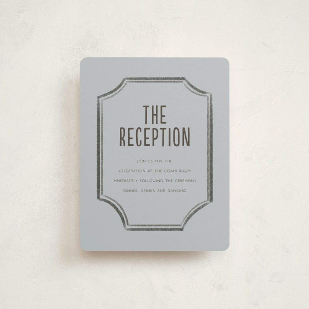 "the sign" - Mitzvah Reception Cards in Sky by Vera Lim - Front