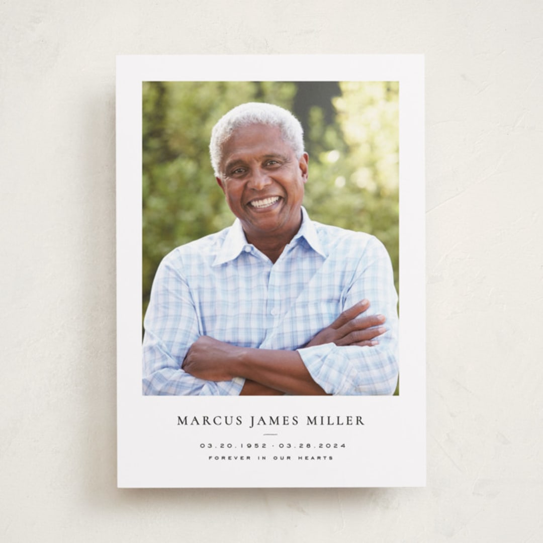 "Daisies" - Memorial Cards in Ink by Wildfield Paper Co - Front