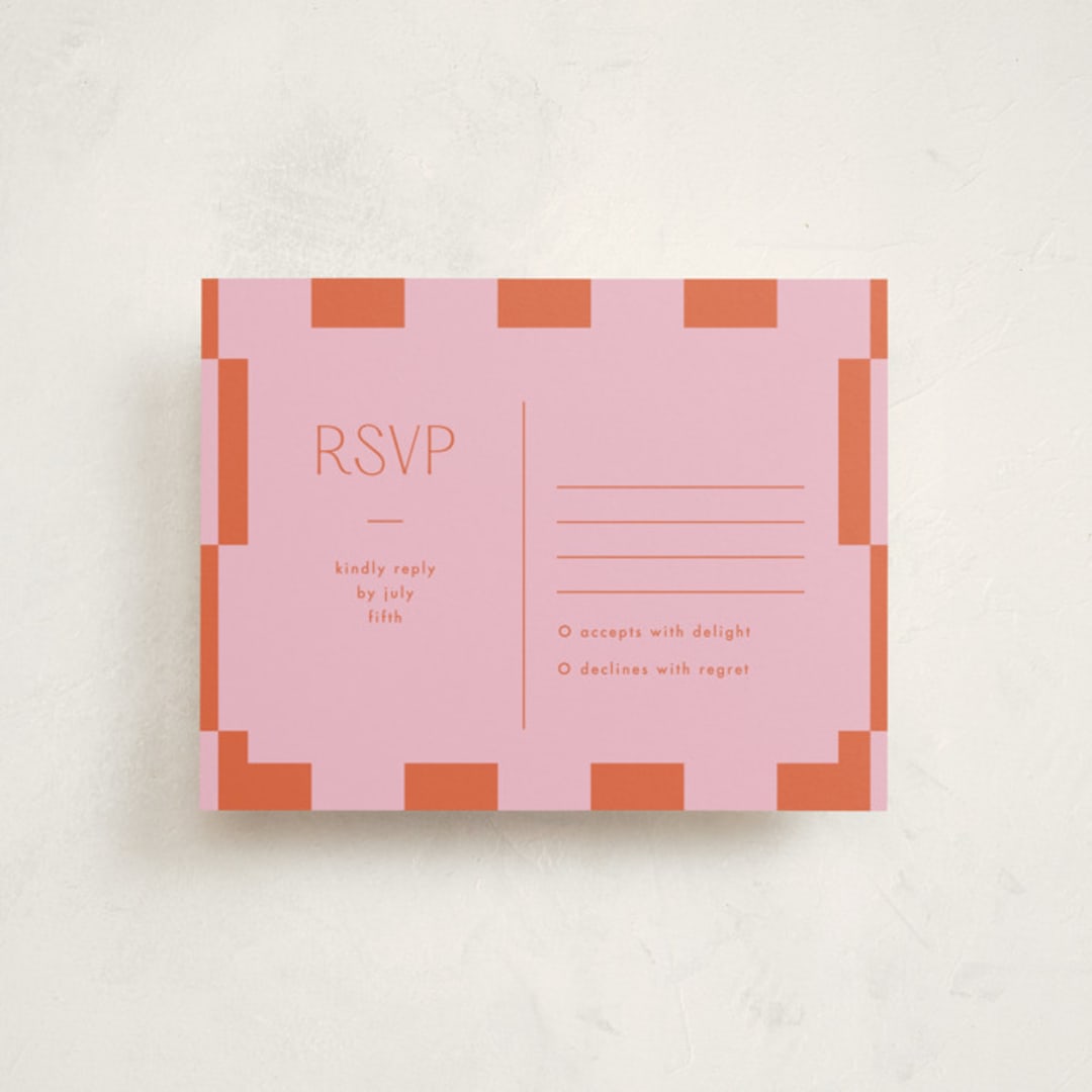 "Beech" - Mitzvah RSVP Cards in Cupcake by Blustery August - Front