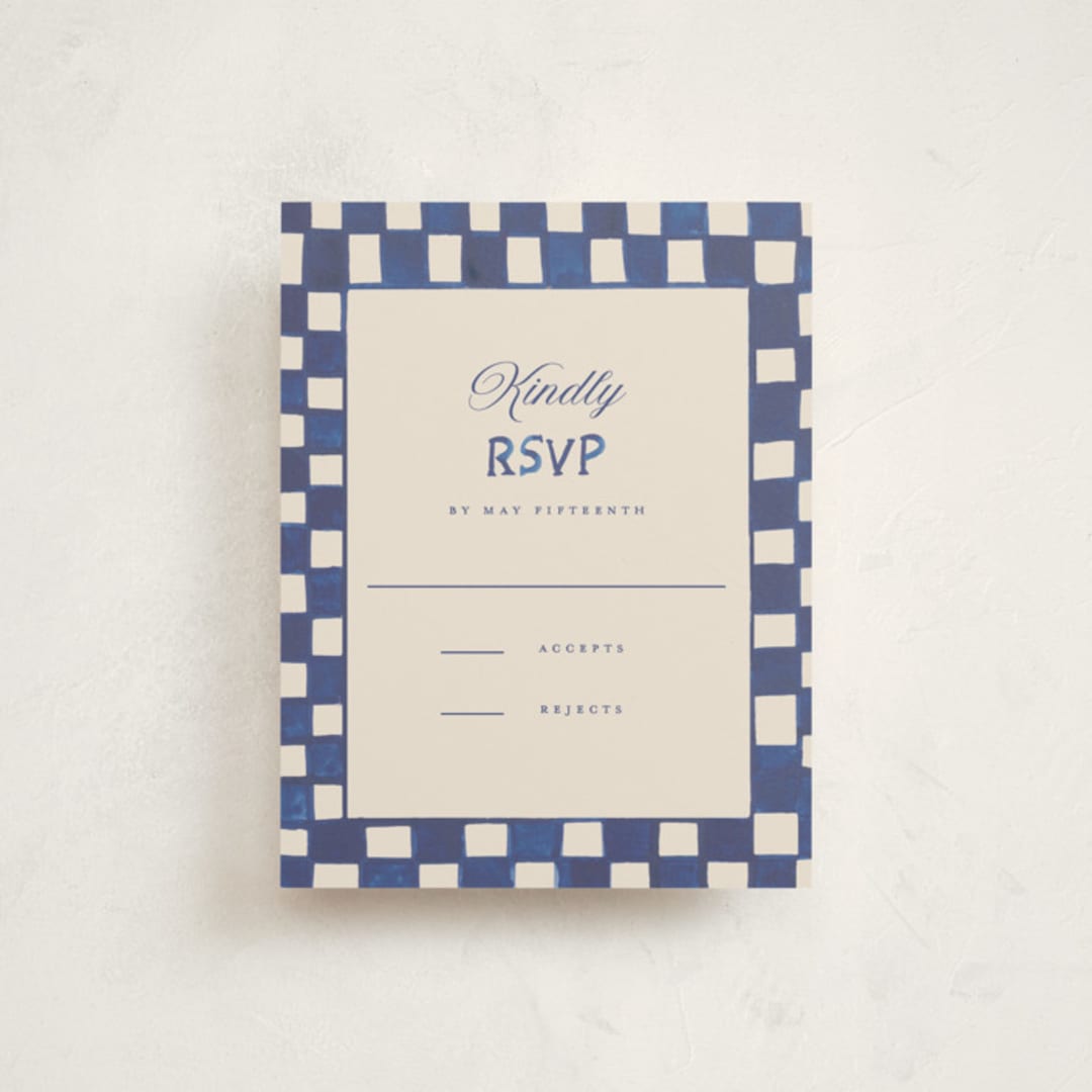 "Painted Mitzvah" - Mitzvah RSVP Cards in Butter by Teju Reval - Front
