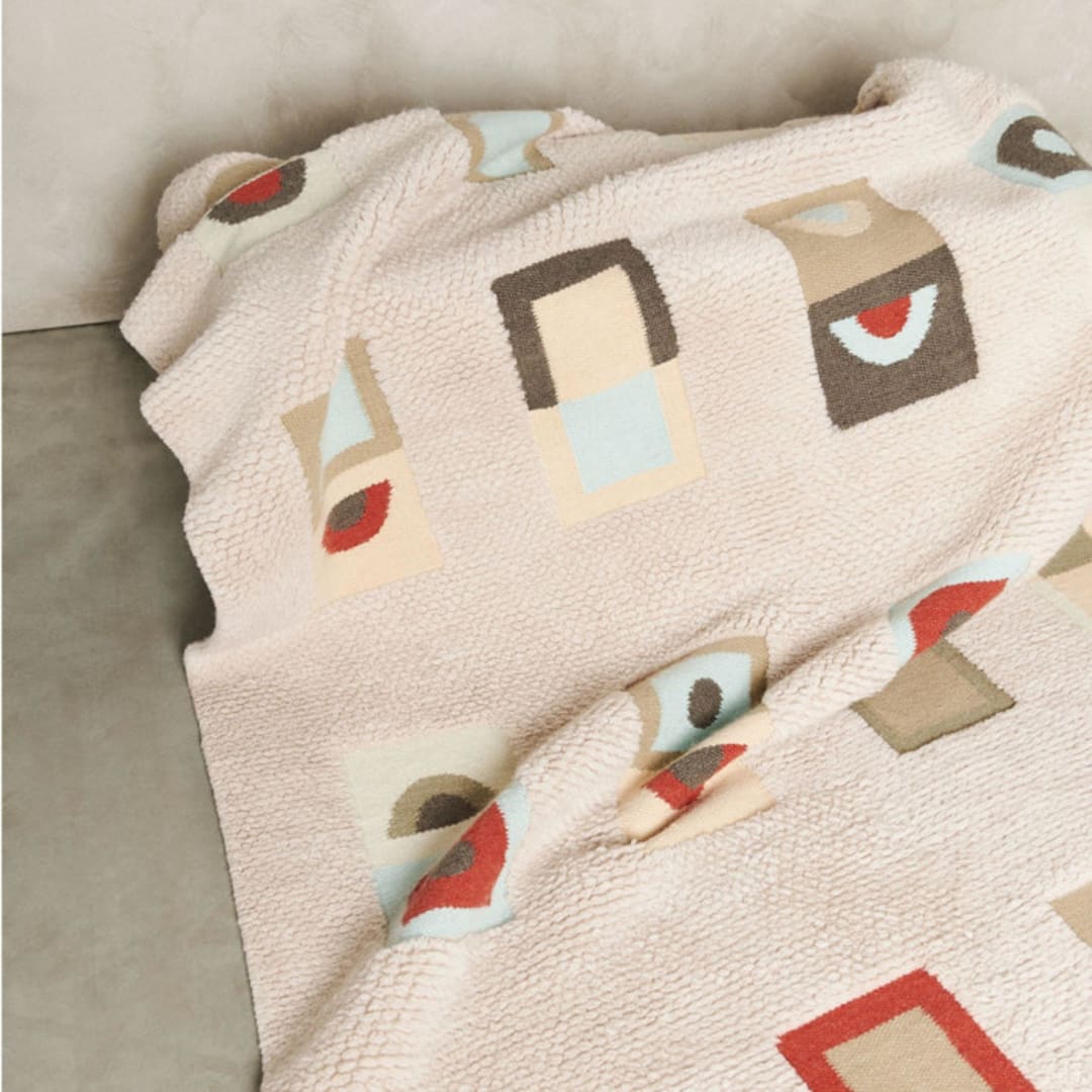 "Incense Hand Knotted Rug In New Zealand Merino" - Area Rugs in multicolor by Anjali Purohit