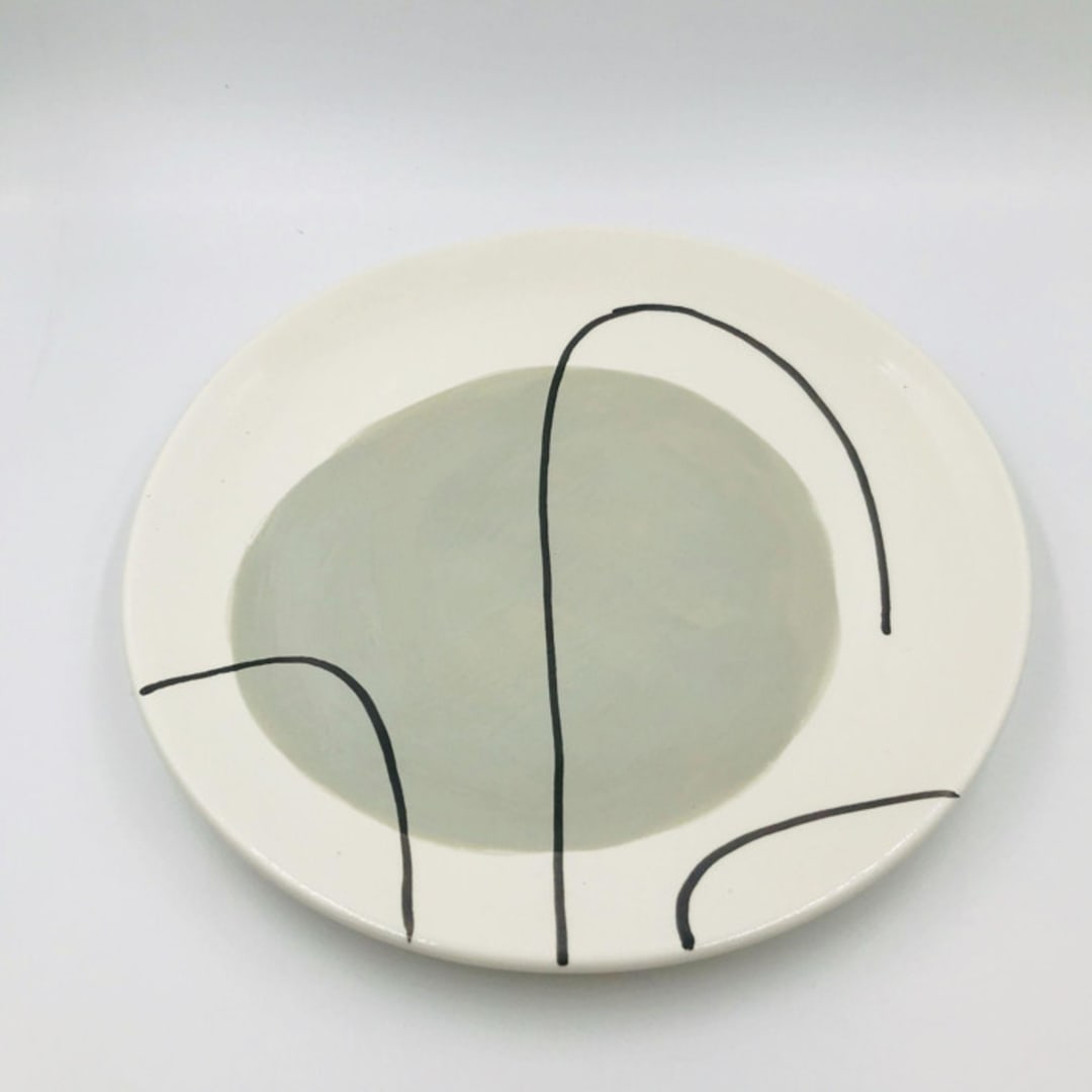 "DESSERT PLATE GRAY" - Serving Accessories in gray by Jana Mistrik