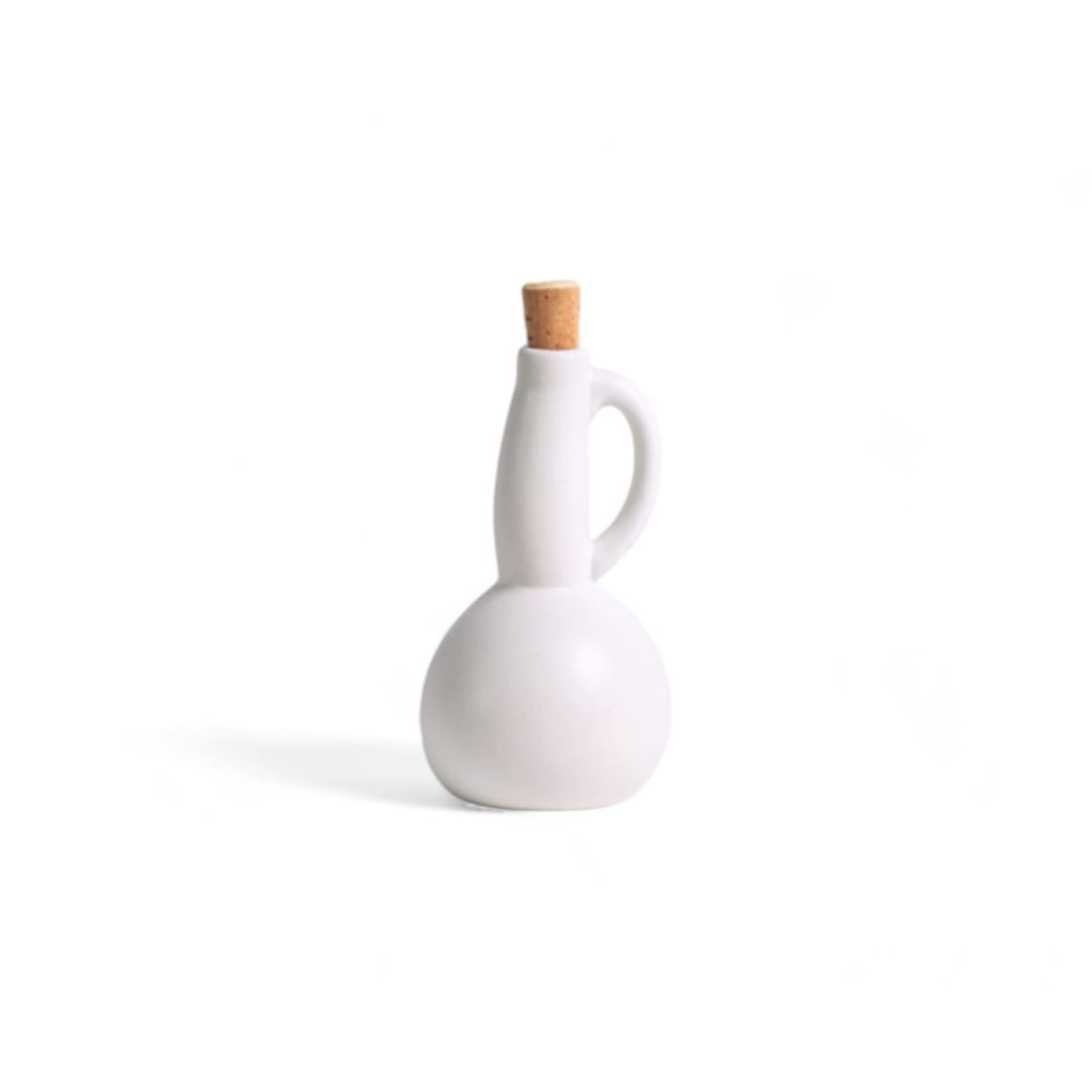 "Stoneware Olive Oil Dispenser | Dadasi 15 oz" - Serving Accessories in white by Powered By People