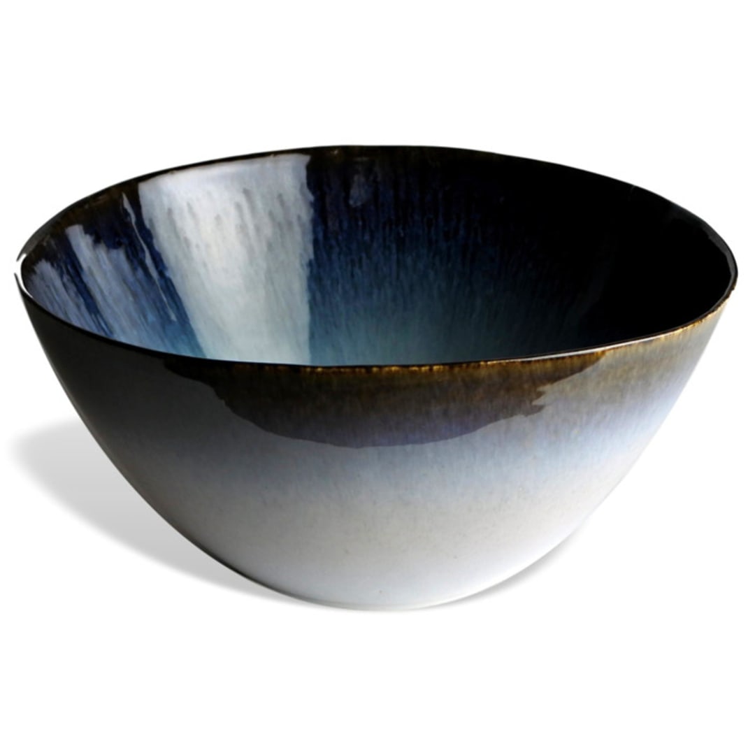 "Cypress Grove Deep Bowl" - Serving Bowls in multicolorassorted-colors by Carmel Ceramica