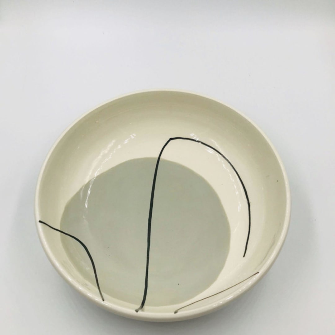 "SMALL GRAY BOWL" - Serving Bowls in gray by Jana Mistrik