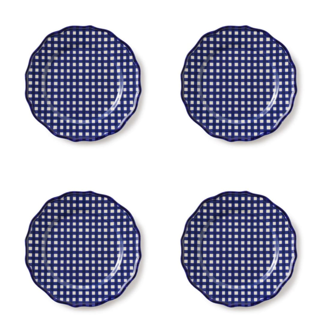 "Beatrix 9'' Dessert Plate Set of 4" - Plates in blue by Maison Madison
