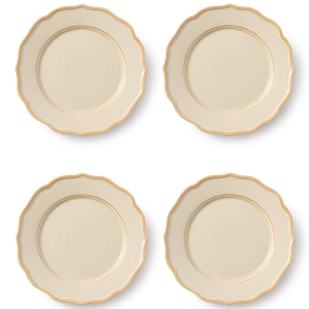 "Colette 10.5'' Dinner Plate Set of 4" - Plates in beige by Maison Madison