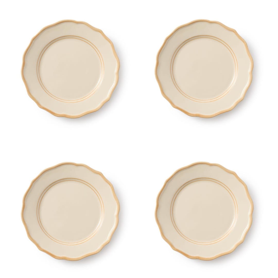 "Colette 9'' Side Plate Set of 4" - Plates in beige by Maison Madison