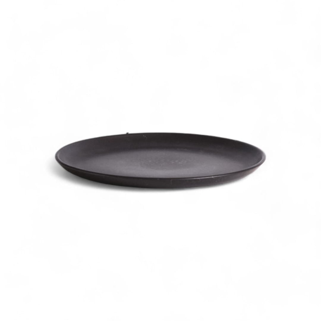 "Tunisian Side Plates Set of 4" - Plates in black by Powered By People