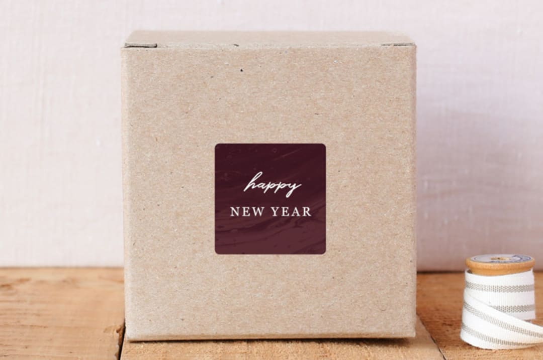 Marbled New Year's Envelope Seal