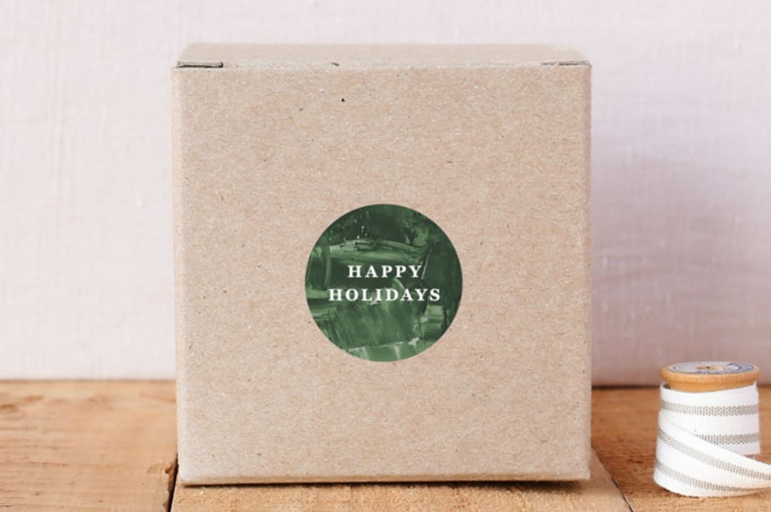 Painted Holiday Envelope Seal