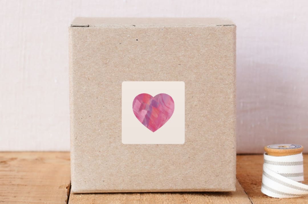 Painterly Heart Envelope Seal