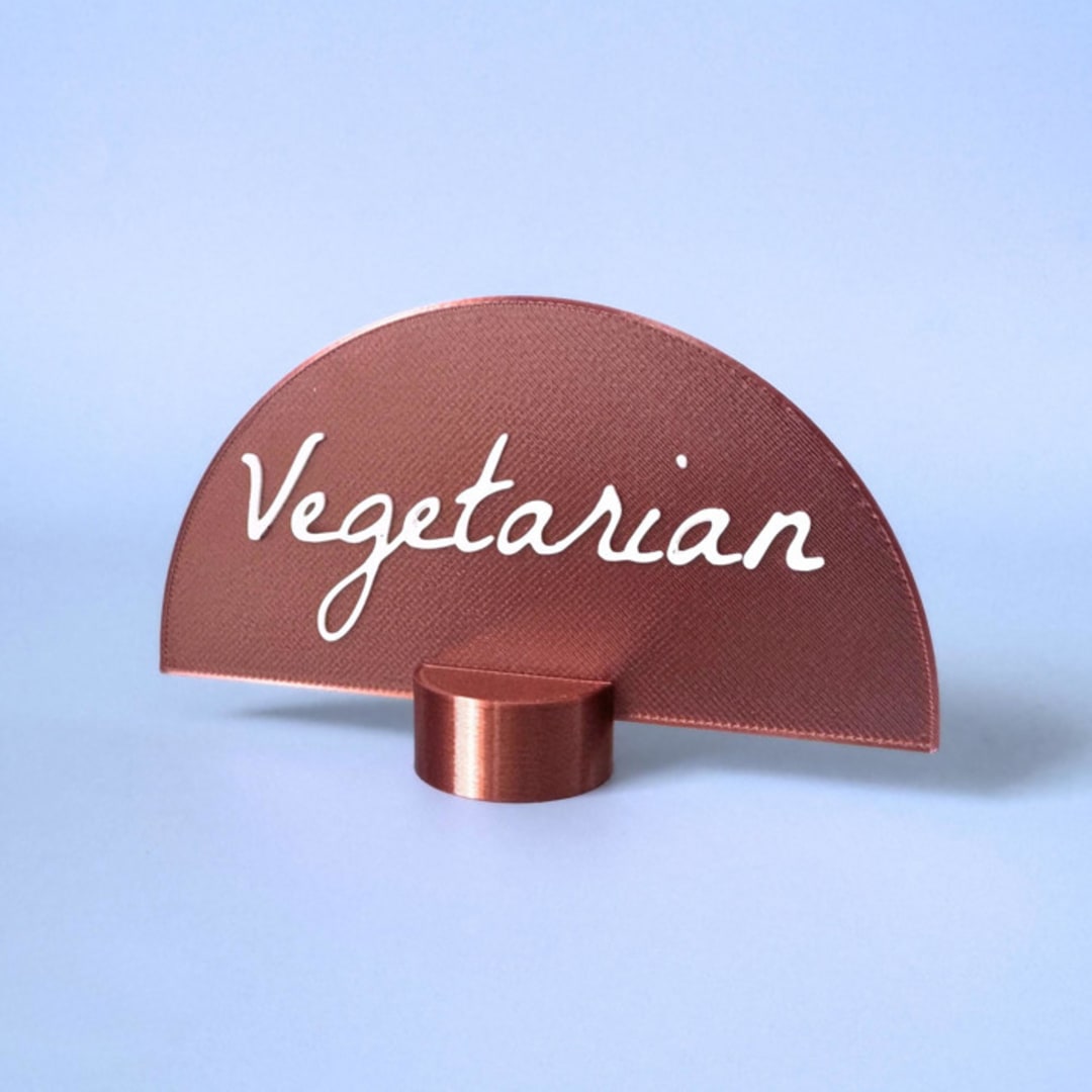 "Customizable Copper Color Food & Beverage Sign" - Wedding Signs in copper by Corduroy Effect