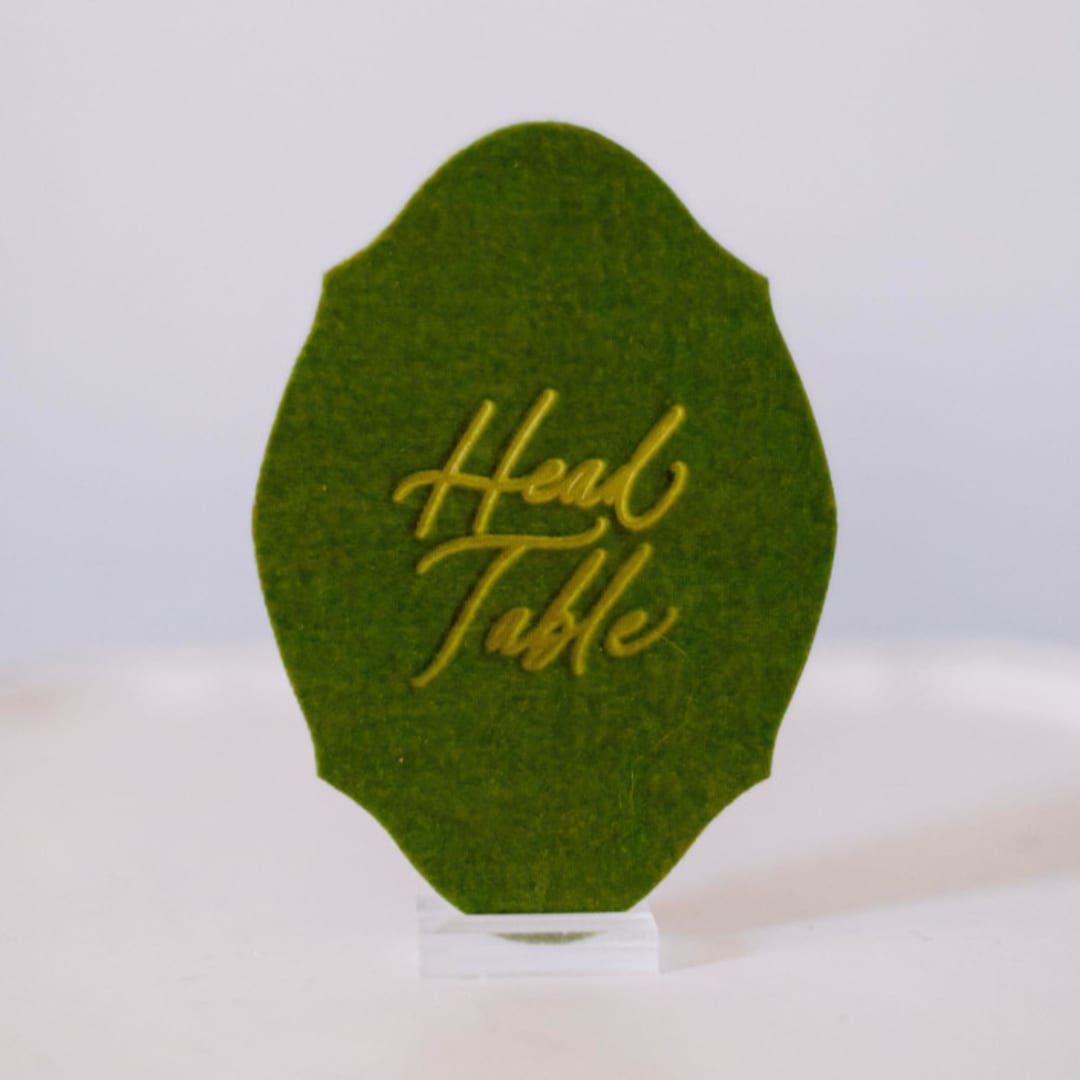 "Head Table Sign - Avocado" - Wedding Signs in green by Velvet Raptor