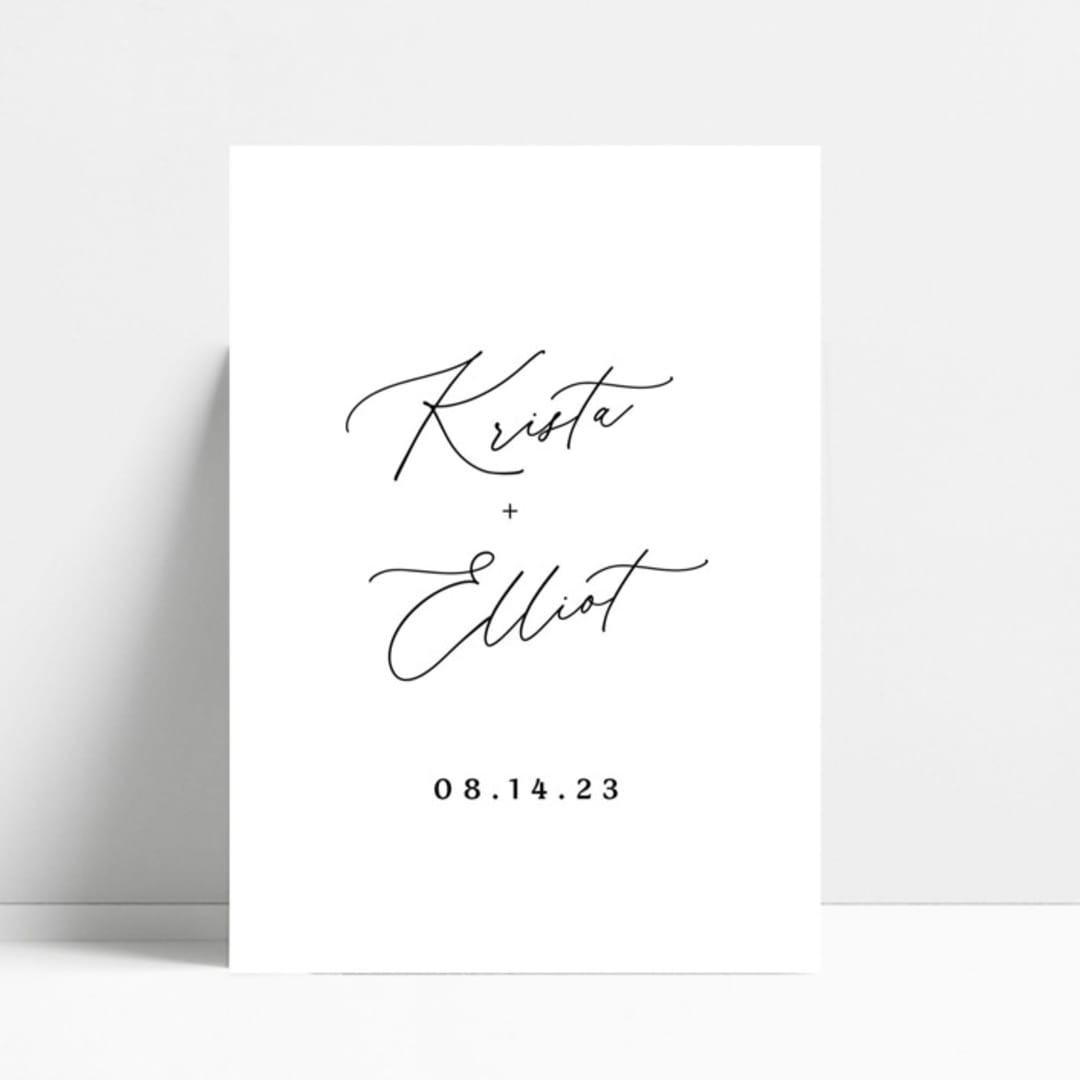 "White Rectangle Welcome Sign" - Wedding Signs in white by Haven Print Co.