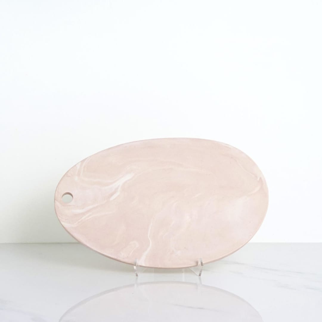 "Charcuterie Board - Blush" - Serving Platters and Trays in pink by Tina Huang