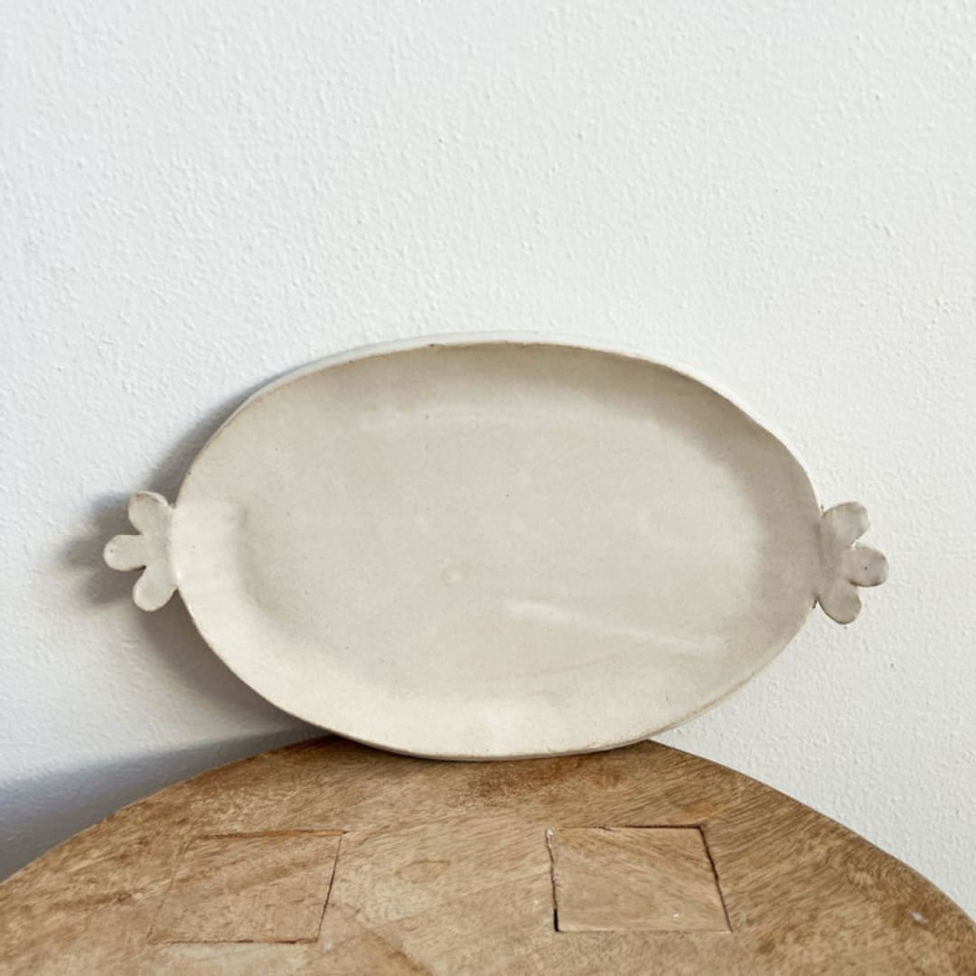 "Frills Platter" - Serving Platters and Trays in white by Sidney Field