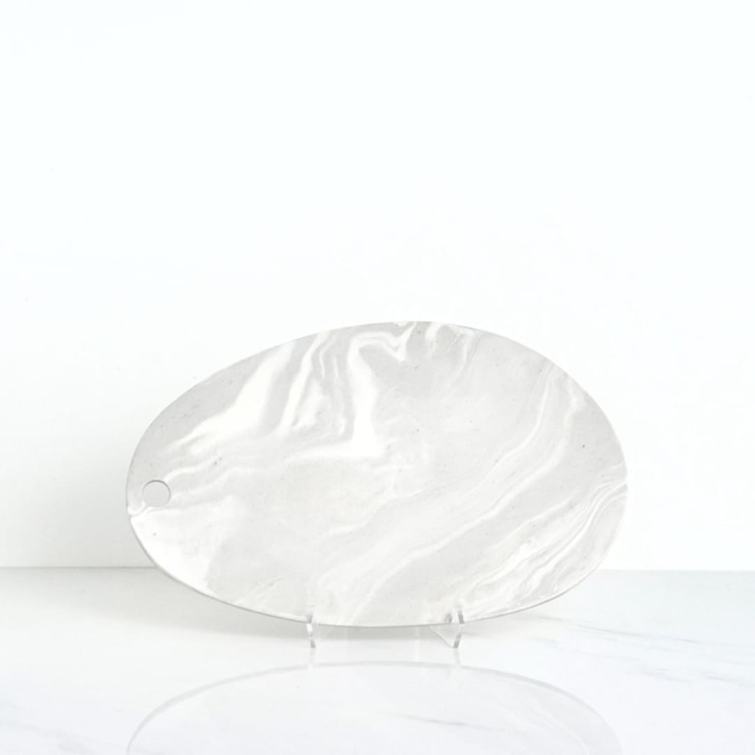 "Charcuterie Board - Grey" - Serving Platters and Trays in gray by Tina Huang