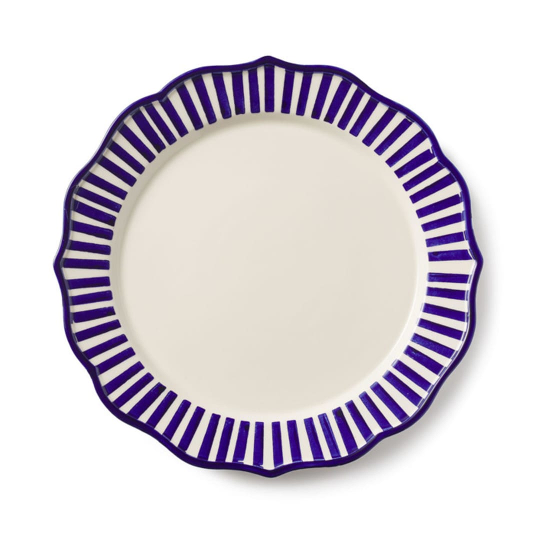 "Riviera Round Platter" - Serving Platters and Trays in blue by Maison Madison