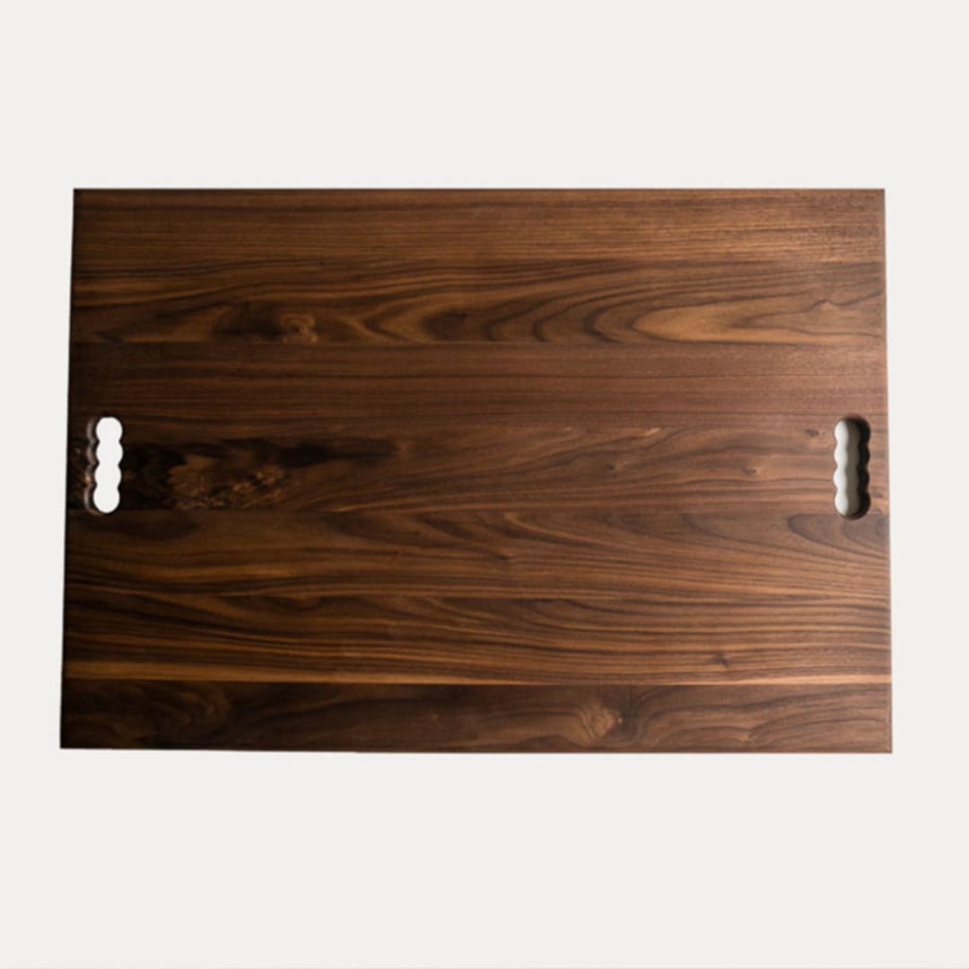 "The Extra Large Charcuterie Board in Walnut" - Serving Platters and Trays in brown by Millstream Home