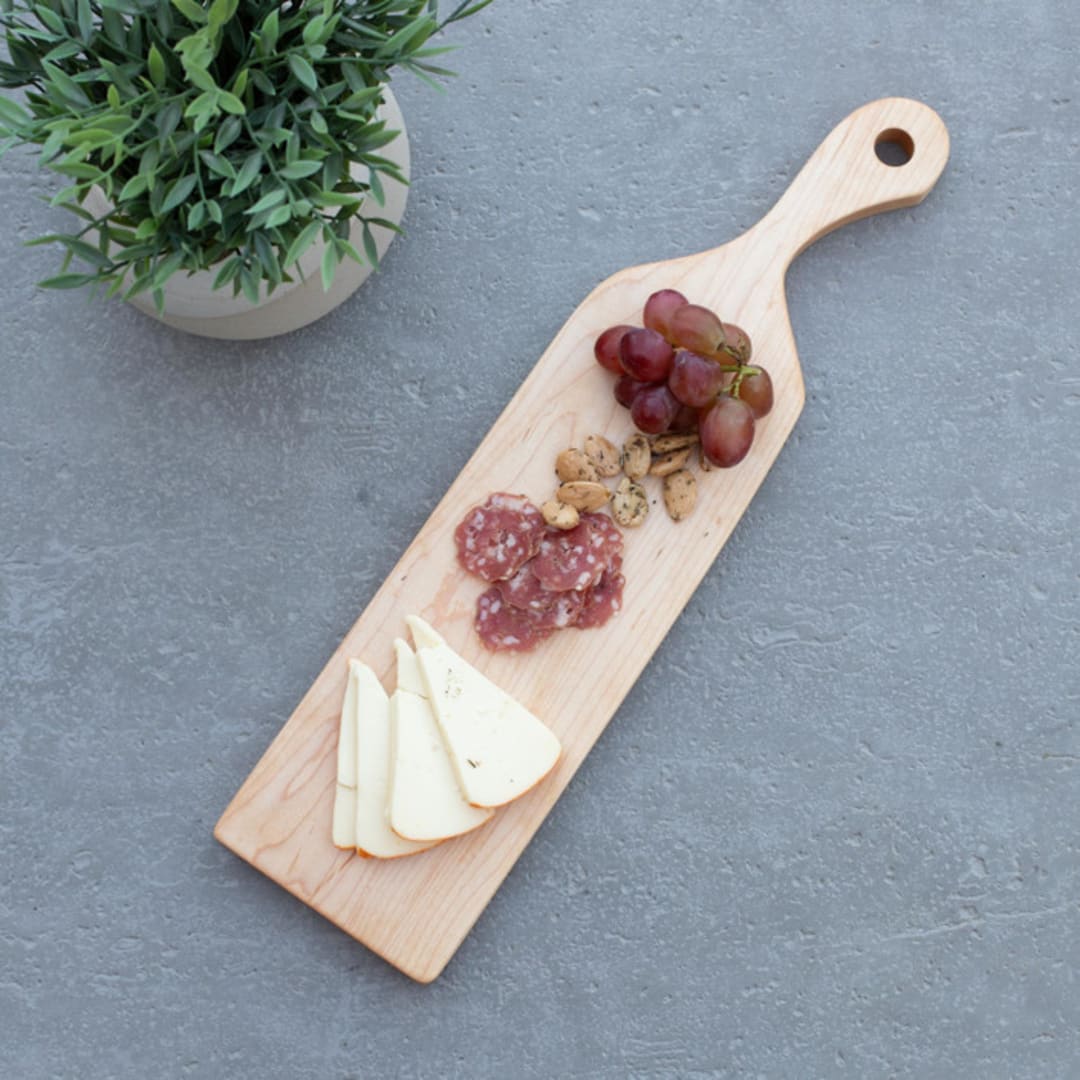 "Hatfield Collection - Maple Cheese & Charcuterie Board" - Serving Platters and Trays in natural by Block and Bowl