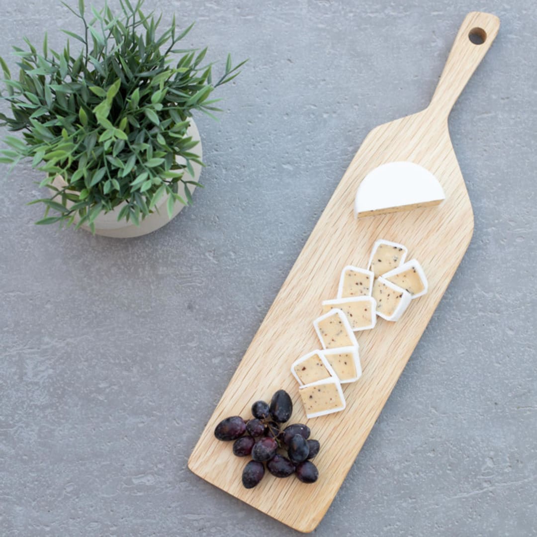 "White Oak Cheese & Charcuterie Board" - Serving Platters and Trays in natural by Block and Bowl