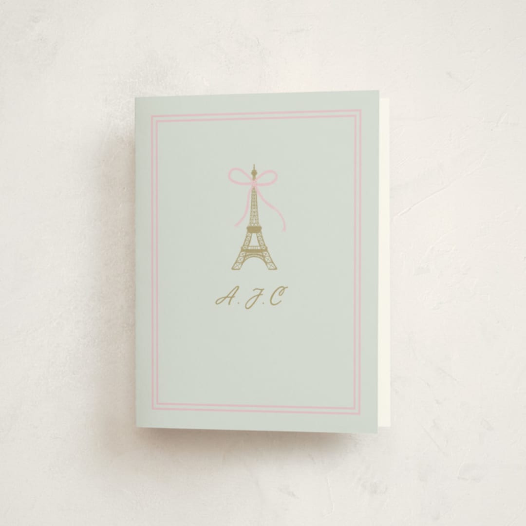 "Ooh La La" - Mitzvah Thank You Cards in Menthe by mo kelley - Front