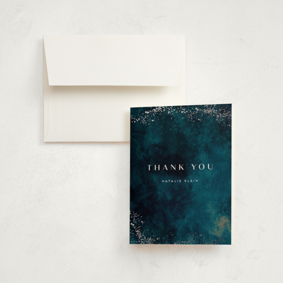 "oponki" - Mitzvah Thank You Cards in Aquamarine by chocomocacino - Front