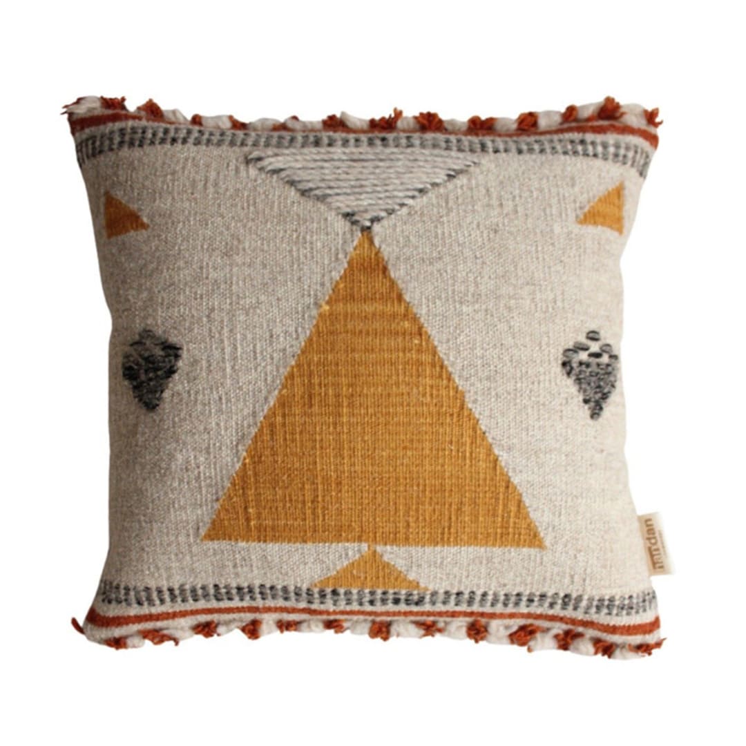 "mystic" - Throw Pillows in multicolor by Handan Loomworks