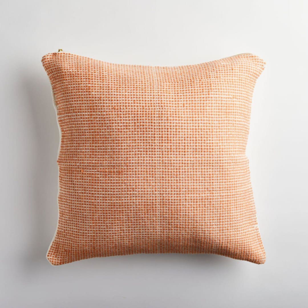 "Cocuy Sunrise Orange Pillow" - Throw Pillows in orange by Tatiana Ordoñez