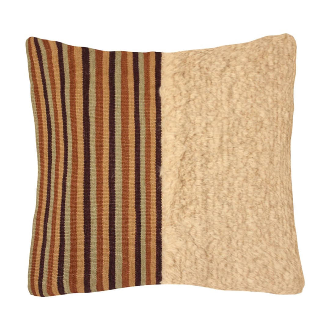 "Nida" - Throw Pillows in multicolor by Handan Loomworks