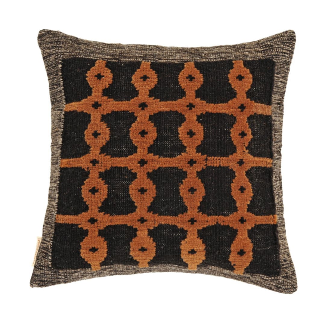 "Marrakesh / Black" - Throw Pillows in multicolor by Handan Loomworks