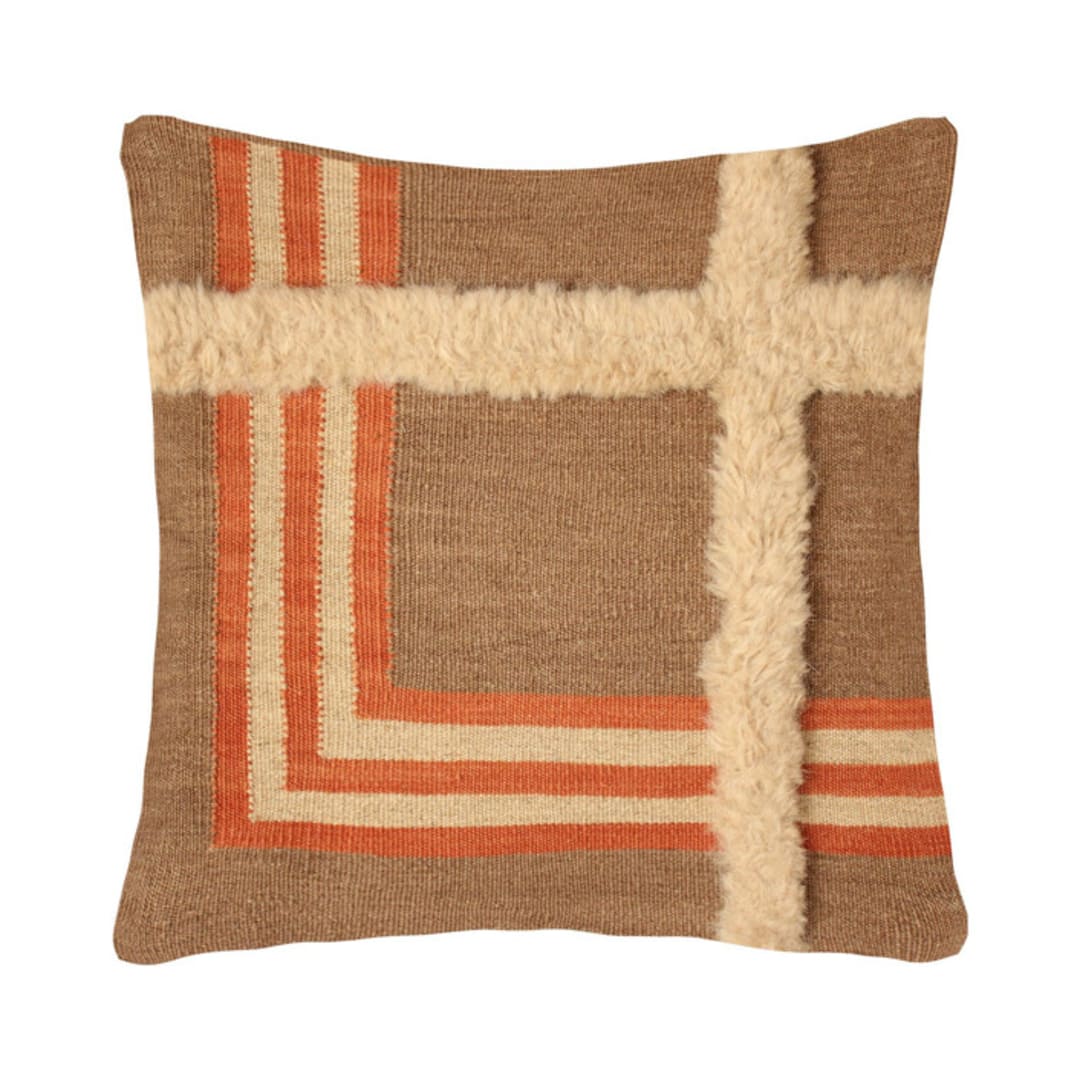 "Tano" - Throw Pillows in multicolor by Handan Loomworks