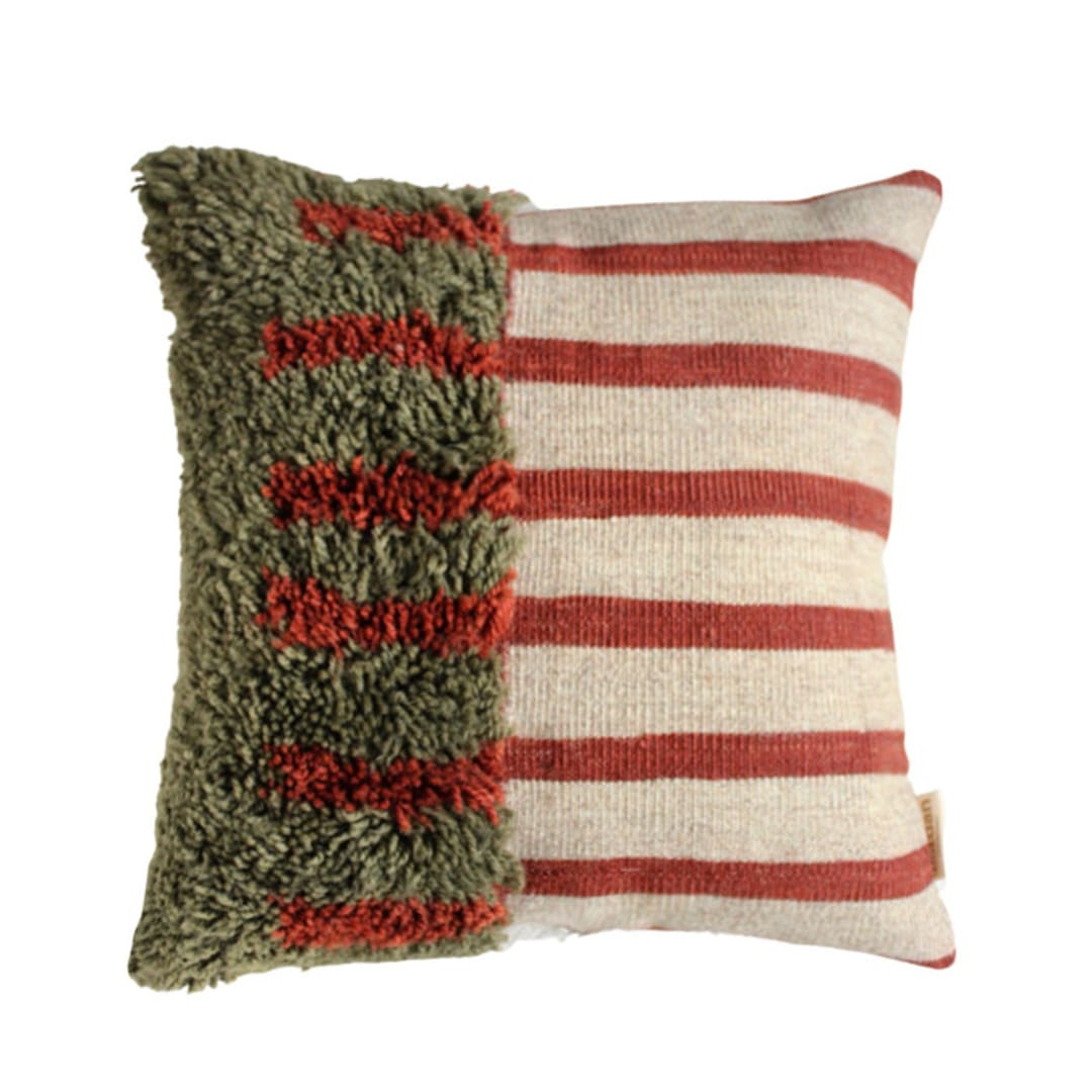 "Keif" - Throw Pillows in multicolor by Handan Loomworks