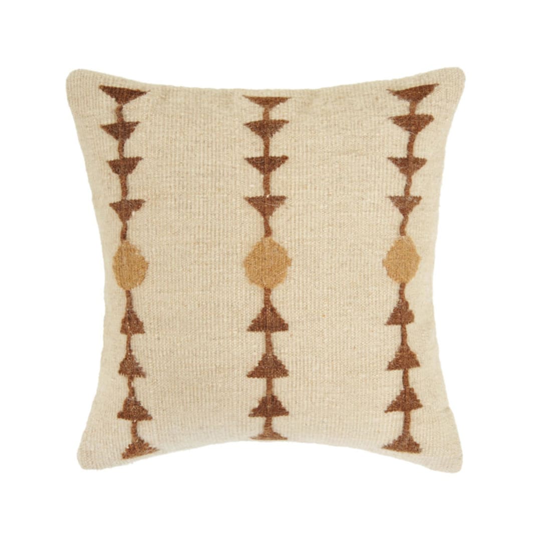 "Rosa" - Throw Pillows in multicolor by Handan Loomworks