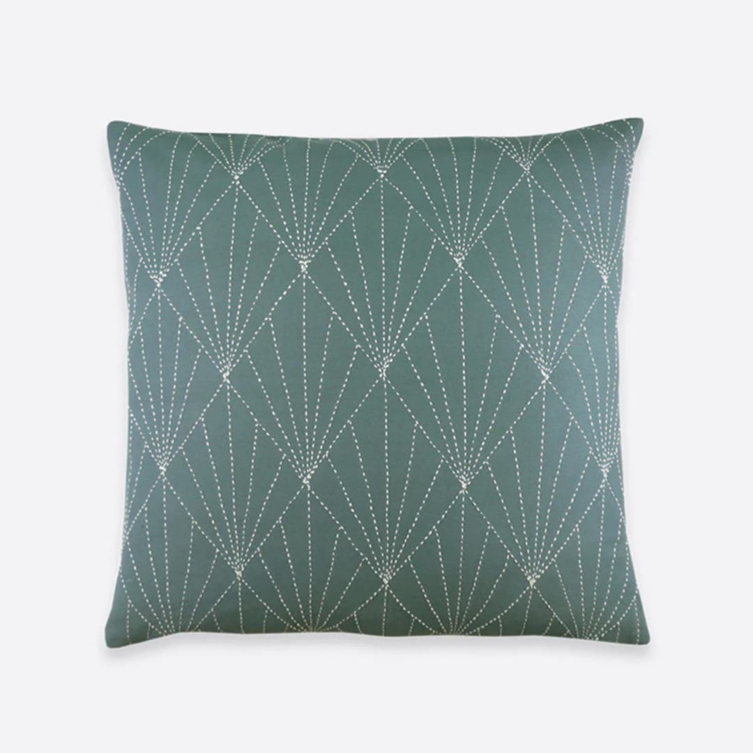 "Array Throw Pillow - Spruce" - Throw Pillows in green by Anchal