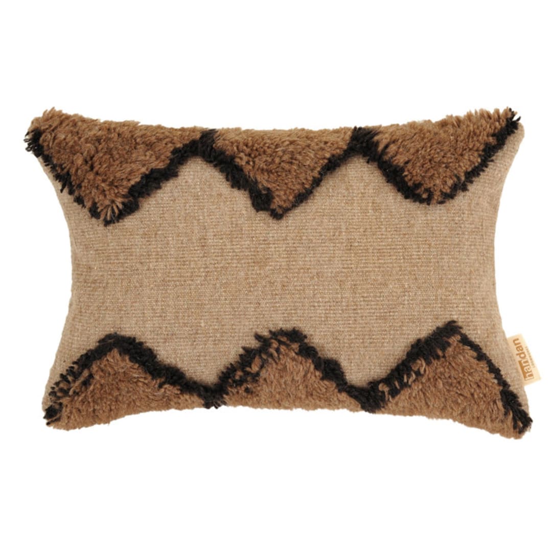 "Mia" - Throw Pillows in multicolor by Handan Loomworks