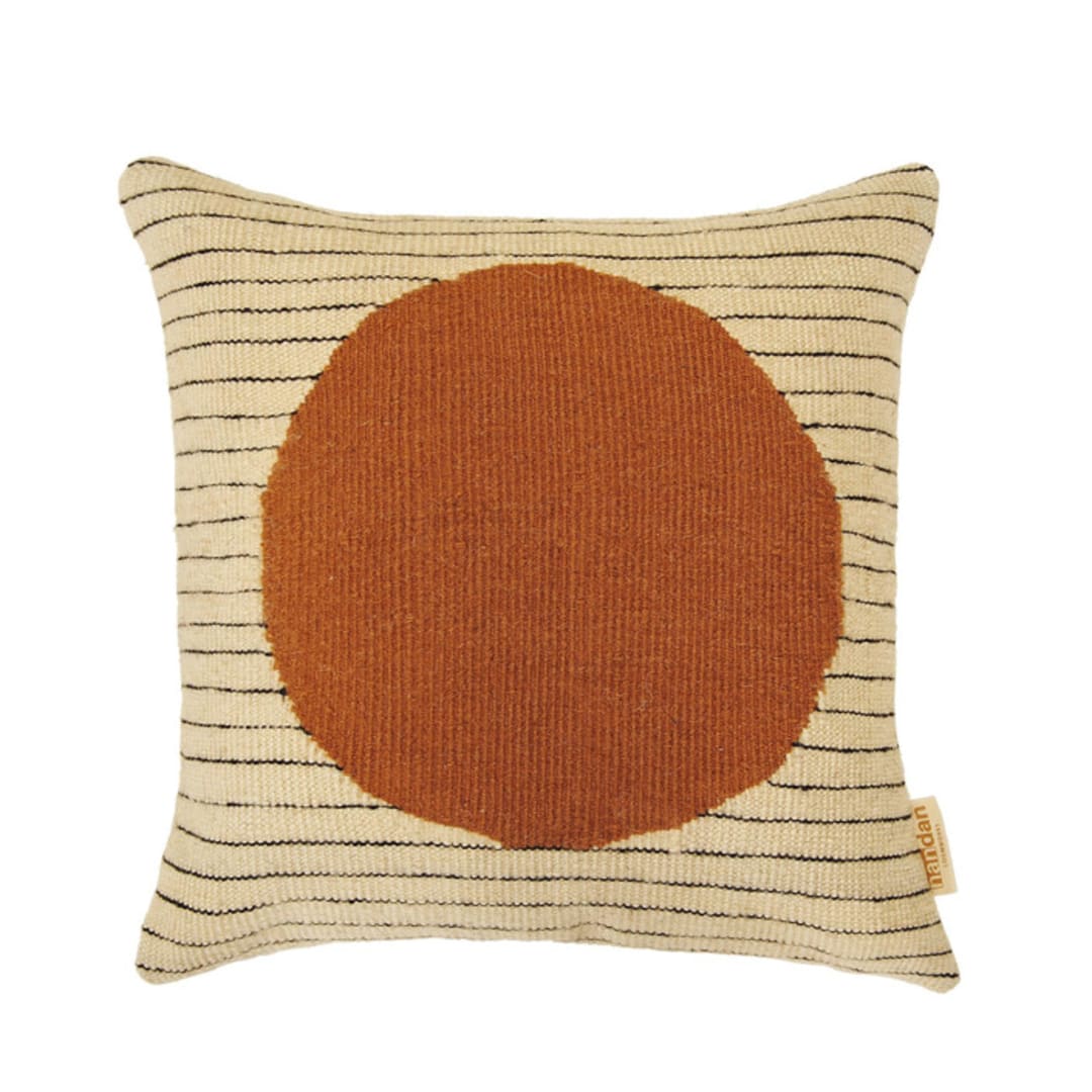 "Mana" - Throw Pillows in multicolor by Handan Loomworks