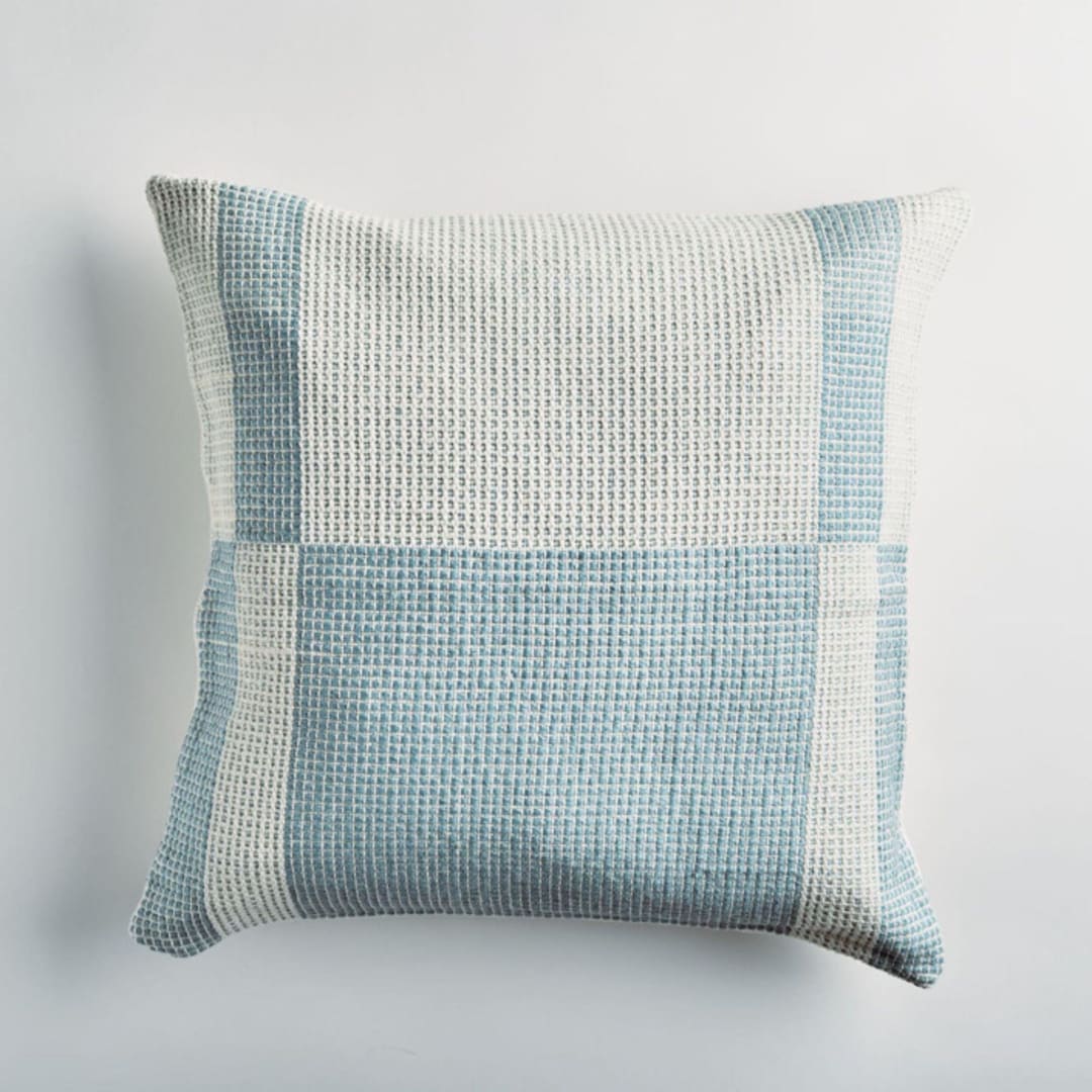 "Paramo Cielo Blue Pillow" - Throw Pillows in blue by Tatiana Ordoñez